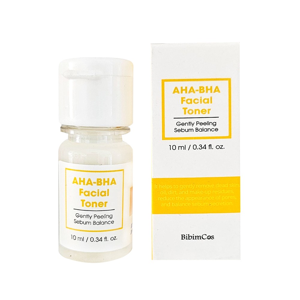 Bibimcos AHA-BHA Facial Toner 10ml New Version