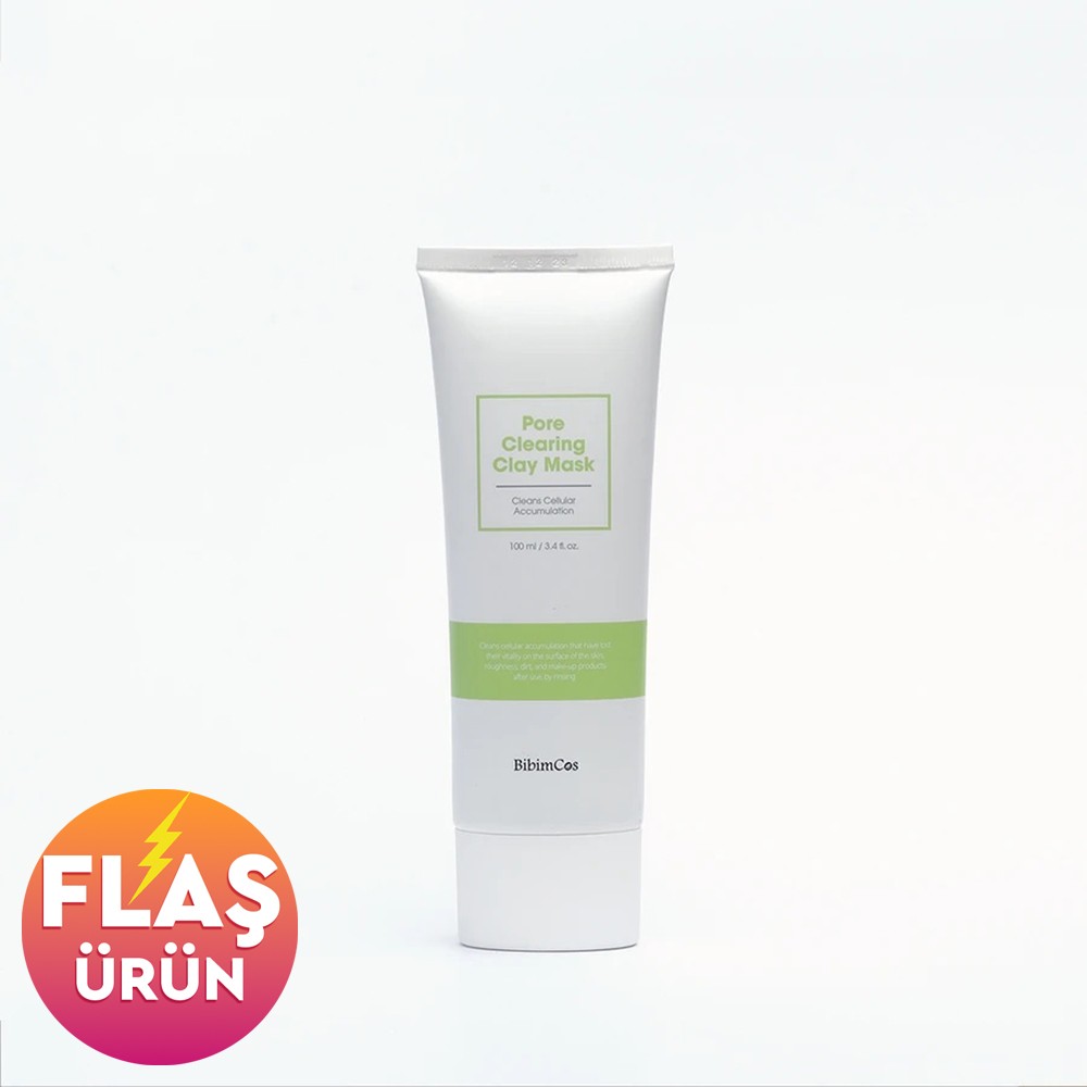 Bibimcos Pore Clearing Clay Mask 100 ml - Gözenek Temizliğine Özel Kil Maskesi New Version