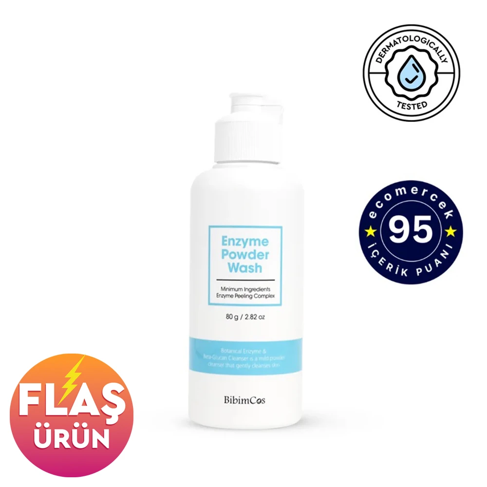 Bibimcos Enzyme Powder Wash 80gr - Arındırıcı Toz Temizleyici