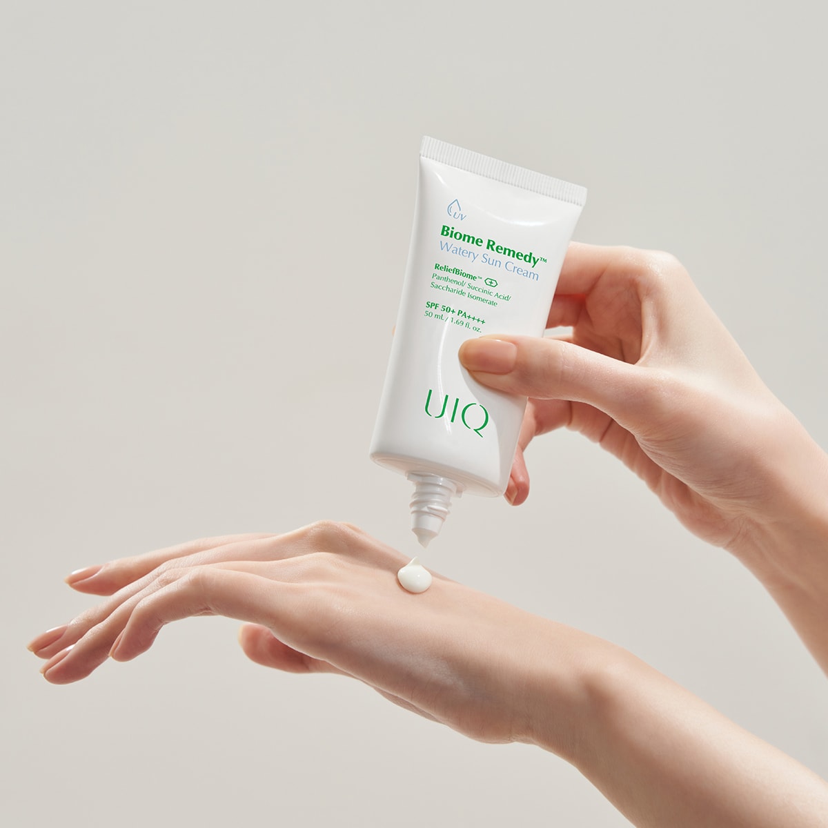 UIQ Biome Remedy™ Watery Sun Cream 50ml SPF50+ ve PA++++ - Nemlendirici Güneş Koruyucu