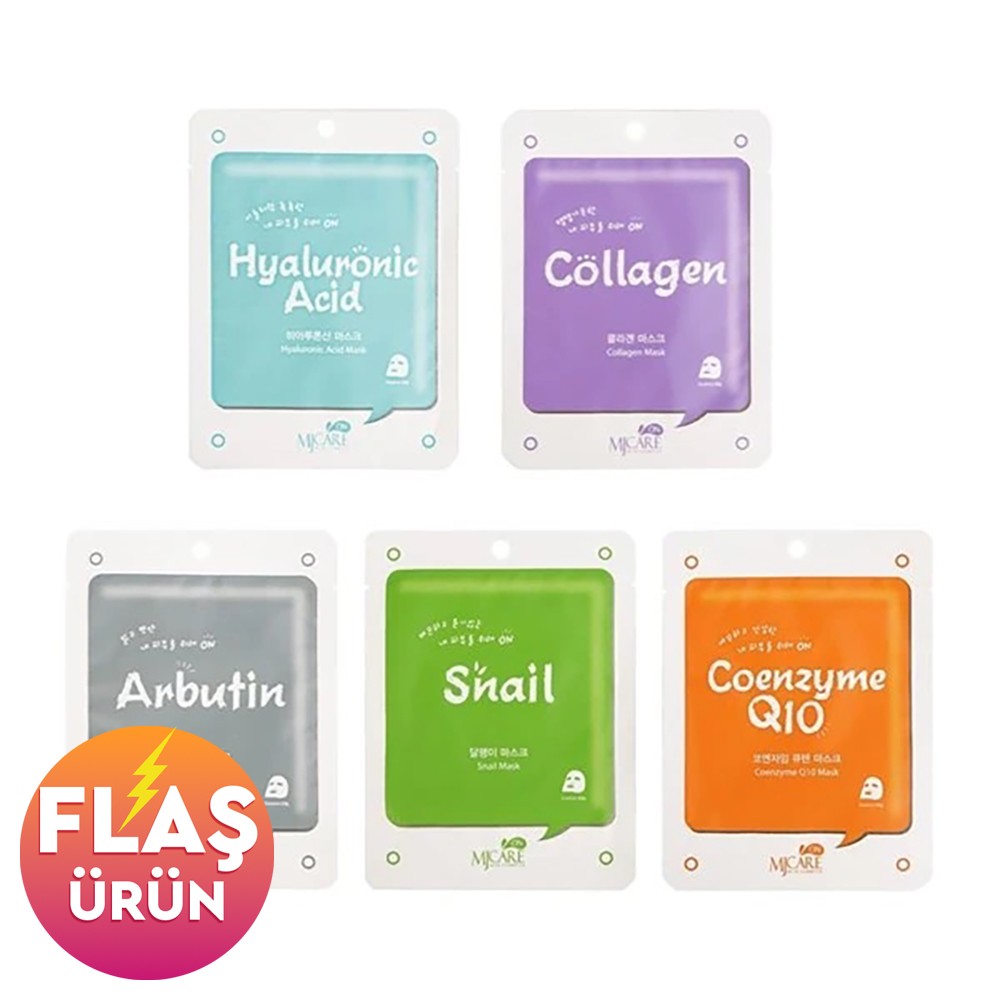 Mjcare 5-Piece Mixed Face Mask Set (ASQ)
