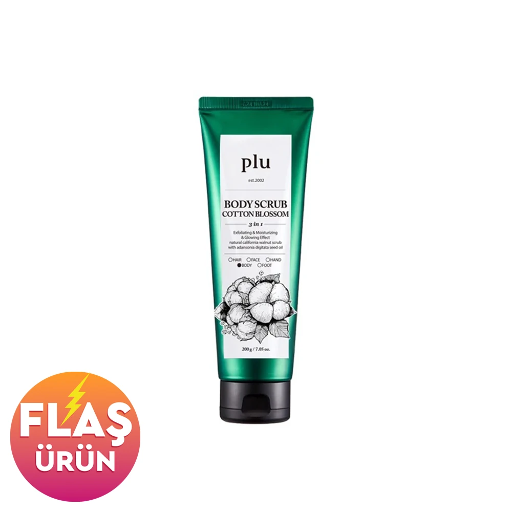 Plu Original Body Scrub Cotton Blossom 200 gr - Pamuk Çiçekli Vücut Peelingi