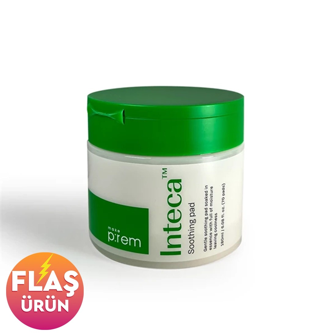 Make P:rem Inteca Soothing Pad 70ps– Yatıştırmaya Yardımcı Tonikli Pad