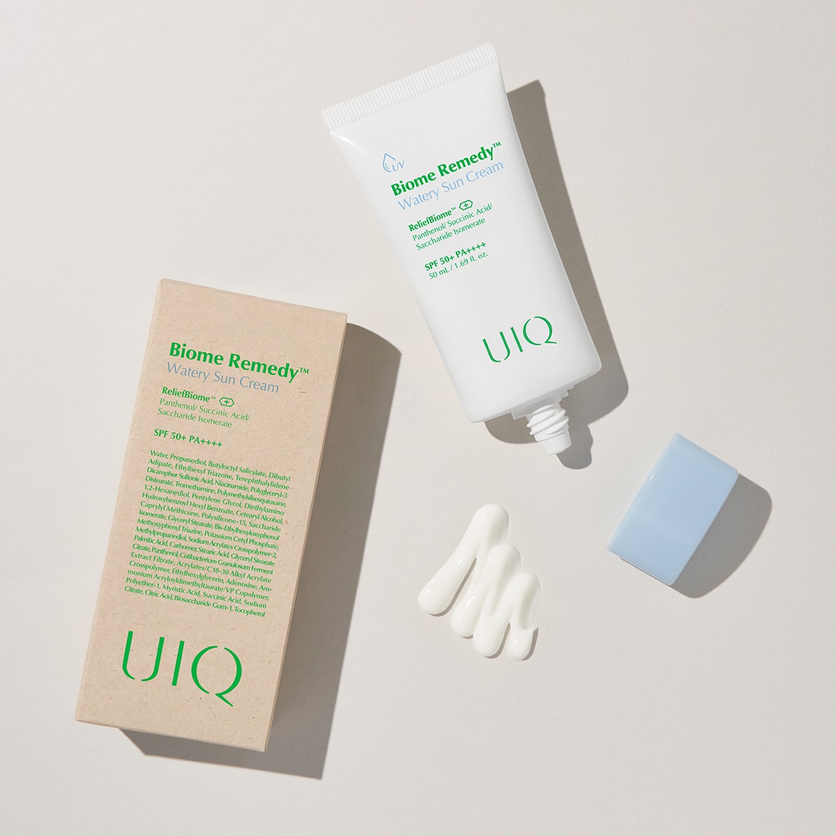UIQ Biome Remedy™ Watery Sun Cream 50ml SPF50+ ve PA++++ - Nemlendirici Güneş Koruyucu