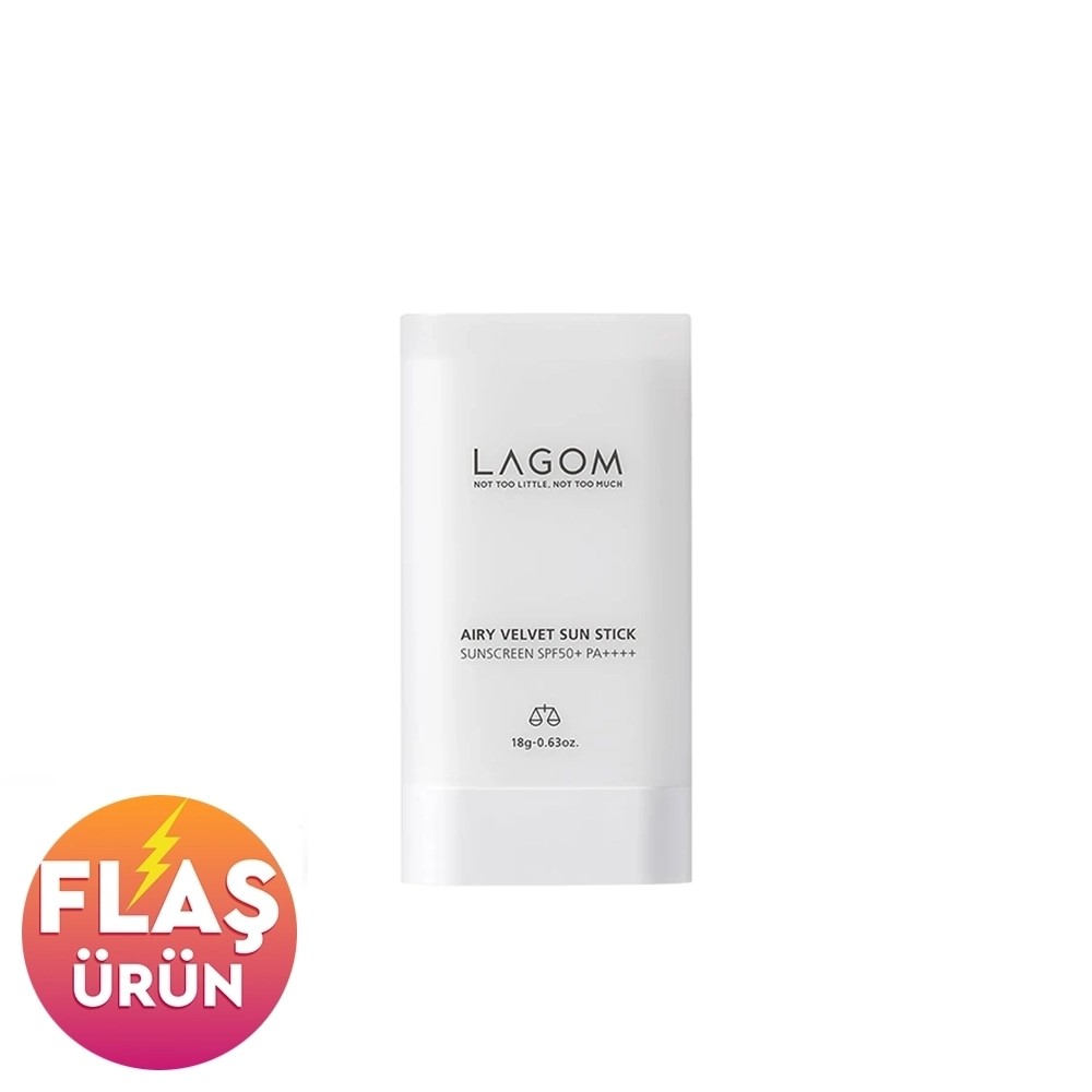 Lagom Airy Velvet Sun Stick 18gr SPF 50+ PA++++ - Matlaştırıcı Güneş Koruyucu Stick 