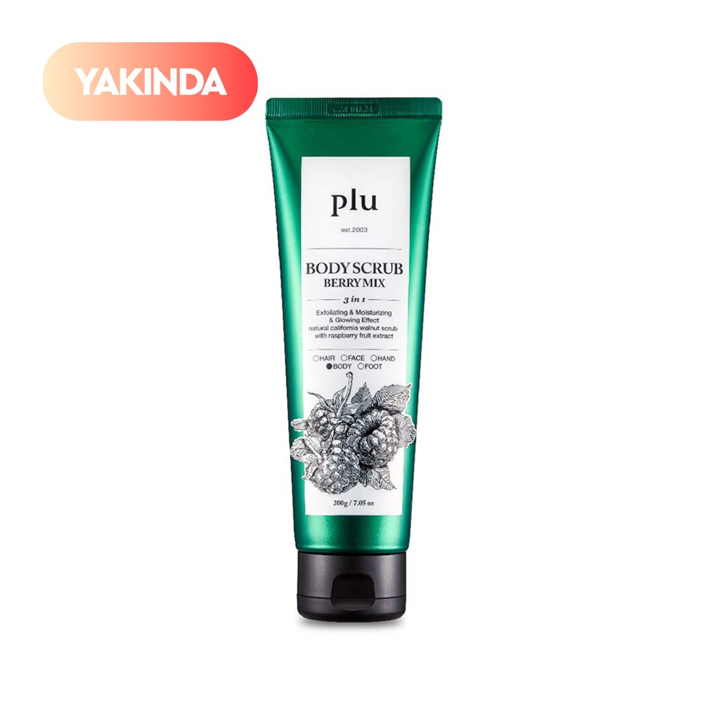 Plu Original Body Scrub Berry Mix 200 gr - Kırmızı Meyveli Vücut Peelingi