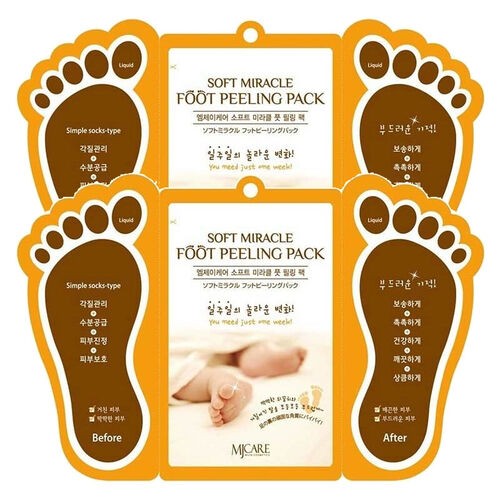 Mjcare Miracle Foot Peeling Pack - Mjcare Çorap Tipi Ayak Peeling Maskesi 2'li