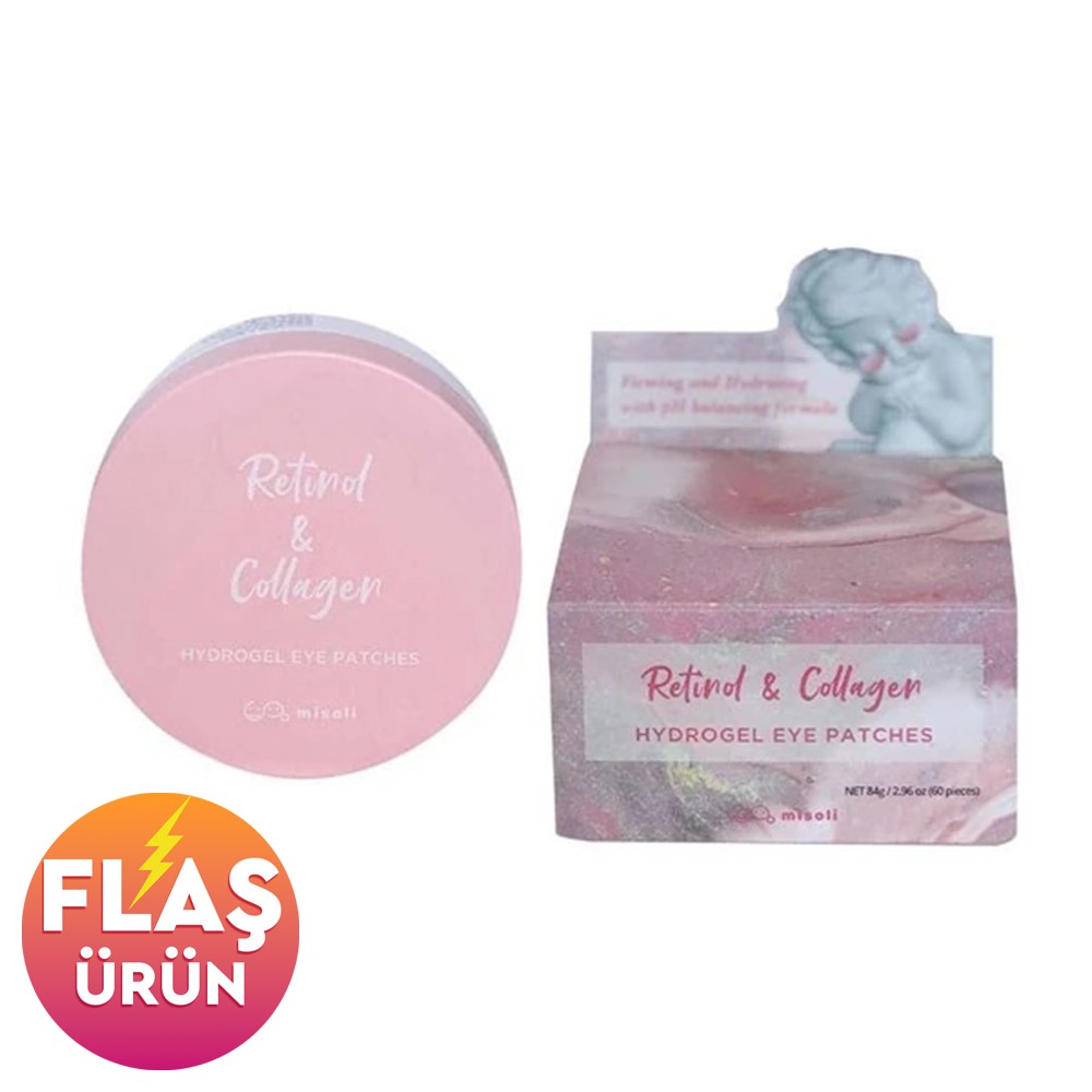 Misoli Retinol Ve Hidrolize Kolajen İçeren Göz Maskesi - Eye Patch 30 Kullanımlık