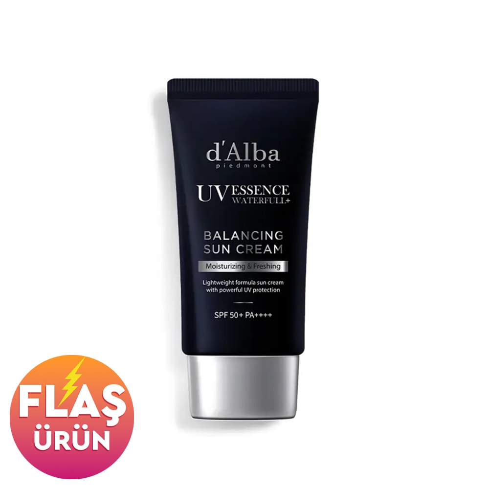 d’Alba Waterfull Balancing Sun Cream 50ml SPF 50+ PA++++ - Yoğun Nemlendirici ve Ferahlatıcı Güneş Koruyucu Krem