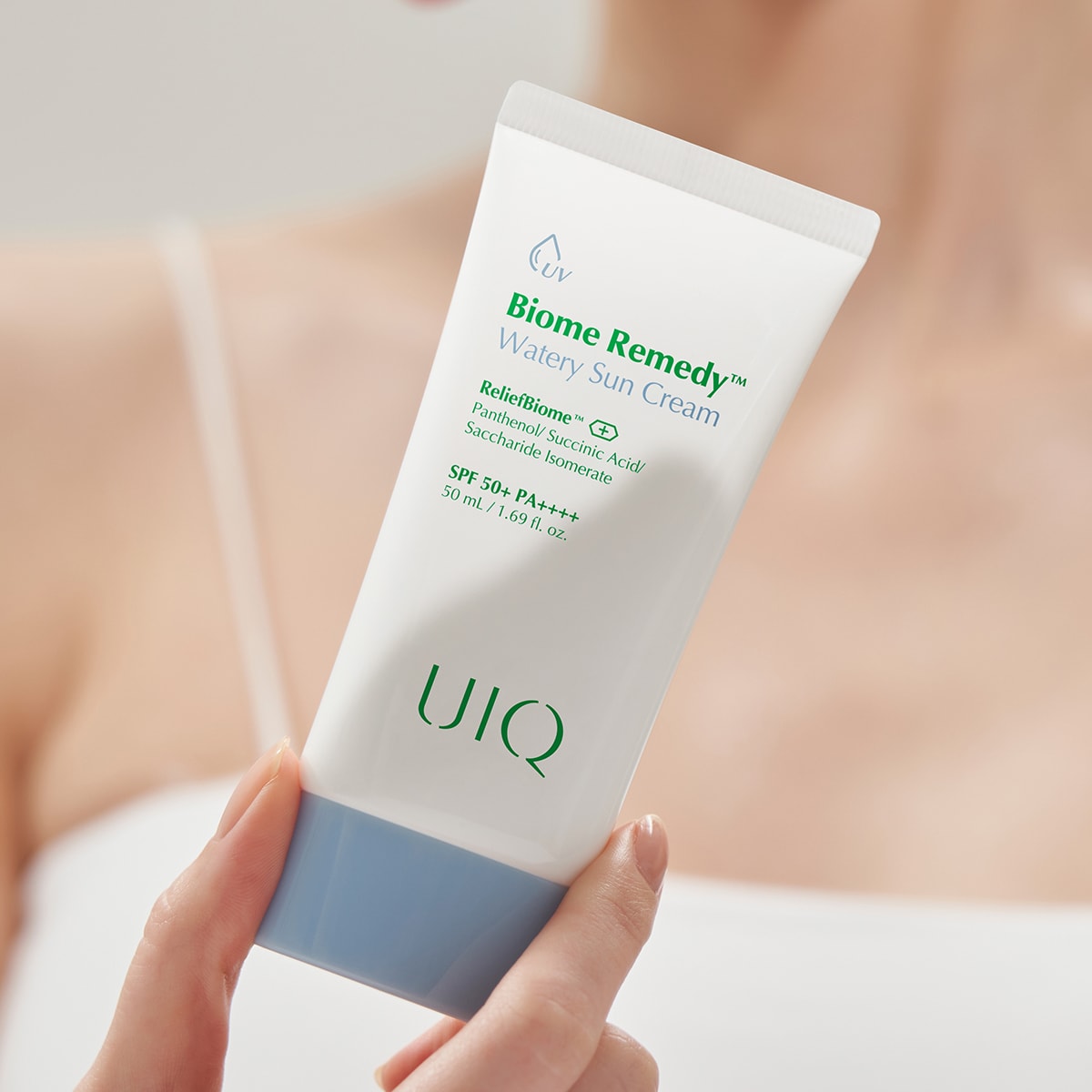 UIQ Biome Remedy™ Watery Sun Cream 50ml SPF50+ ve PA++++ - Nemlendirici Güneş Koruyucu
