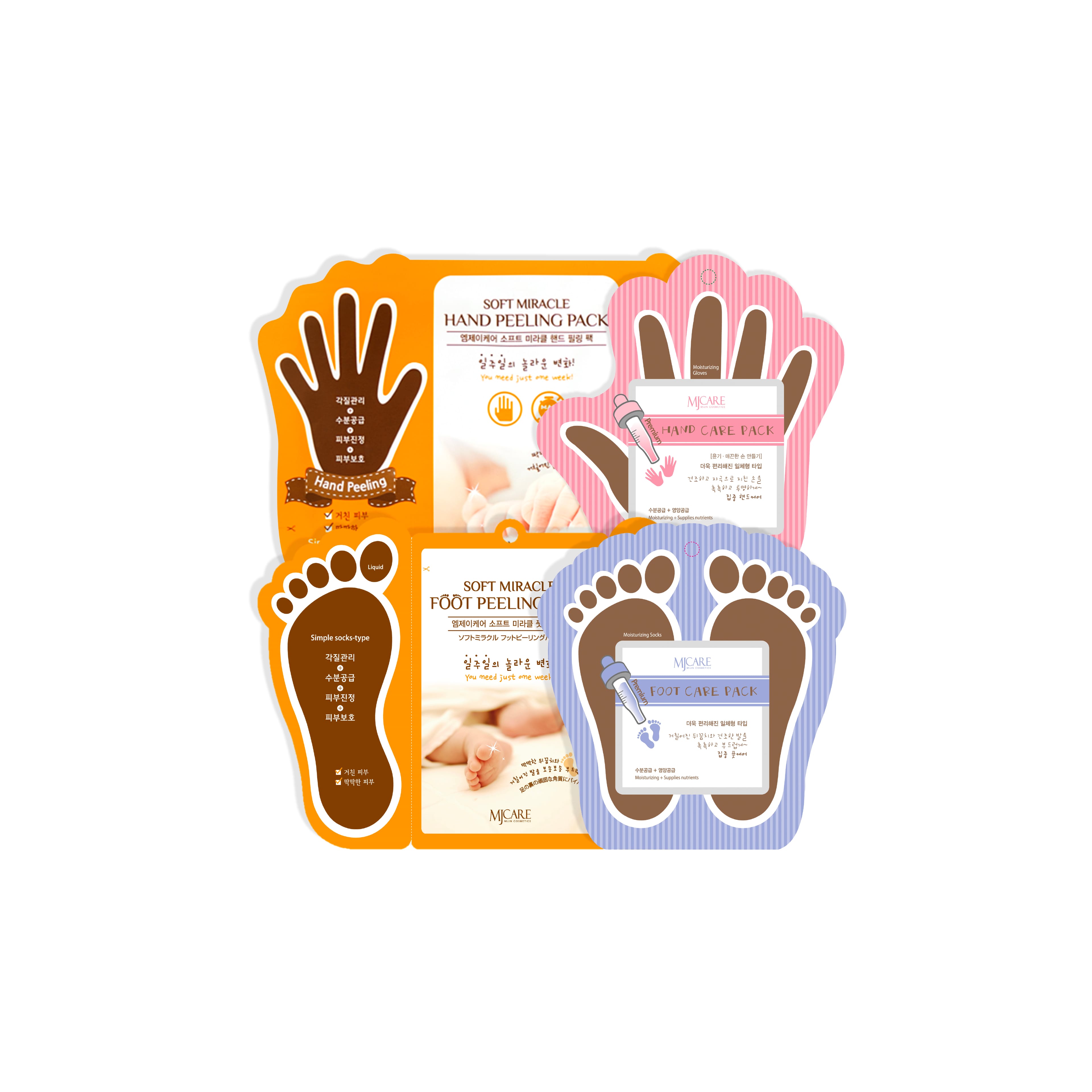 Mjcare Hand & Foot Care and Peeling Mask Set