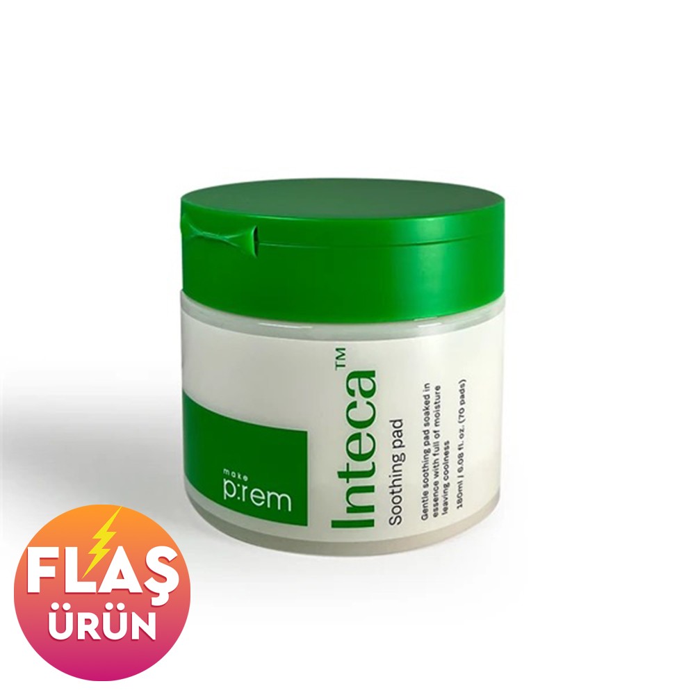 Make P:rem Inteca Soothing Pad 70ps– Yatıştırmaya Yardımcı Tonikli Pad