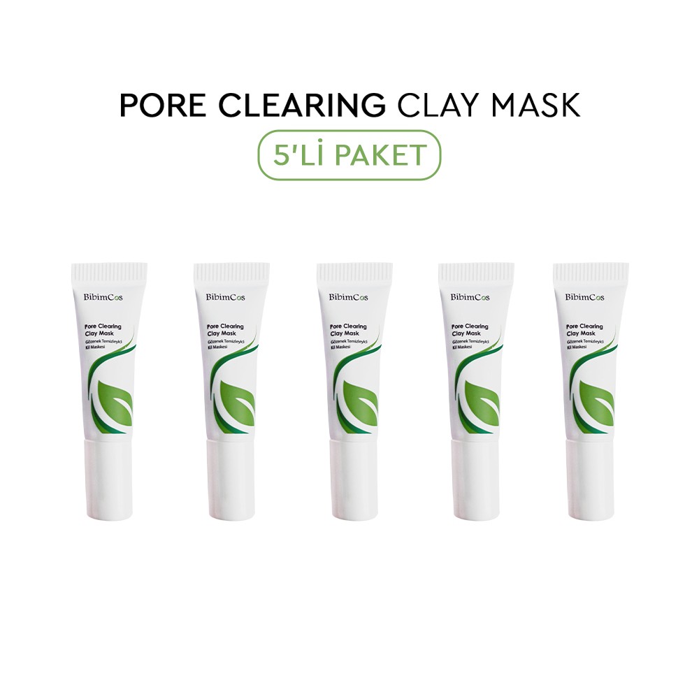 Bibimcos Clay Mask 10 ml (5 Adet) - Gözenek Temizliğine Özel Kil Maskesi