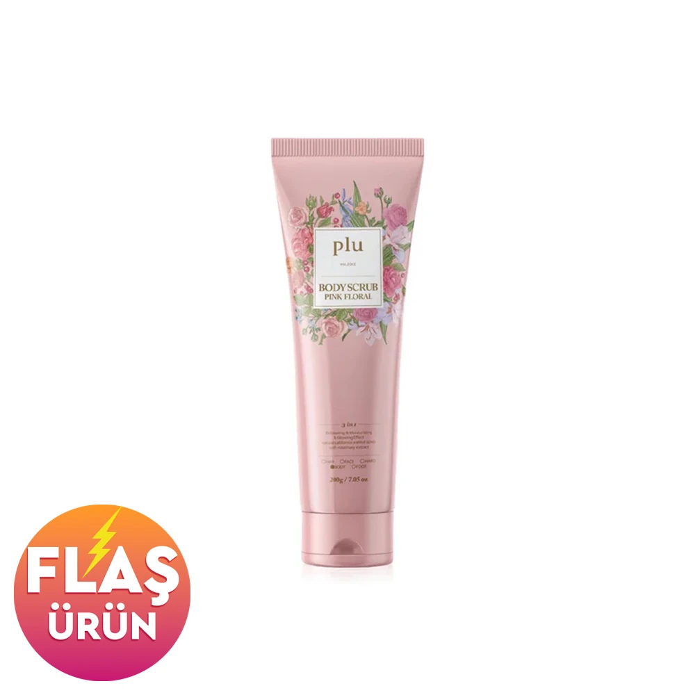 Plu Original Body Scrub Pink Floral 200 gr - Çiçek Kokulu Vücut Peelingi