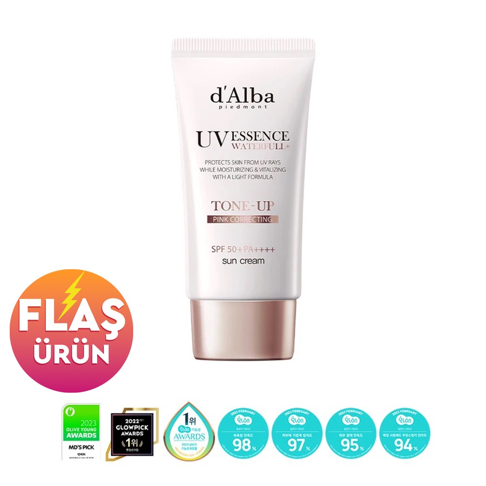 d'Alba Waterfull Essence Tone Up Sun Cream SPF50+ PA++++