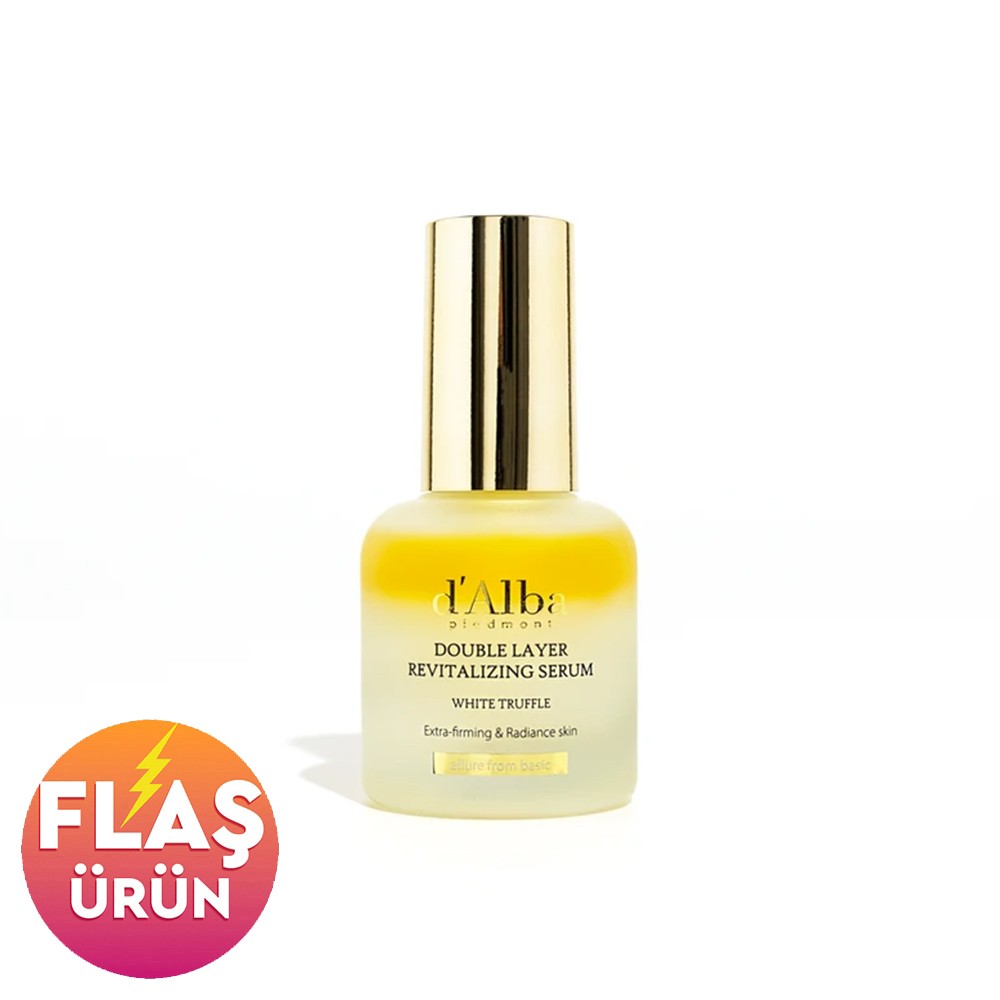 d'Alba White Truffle Double Layer Revitalizing Serum 30ml - Çift fazlı Nemlendirici ve Besleyici Serum 