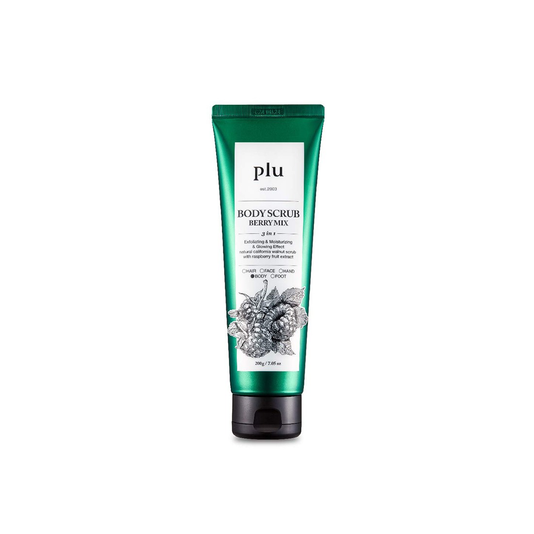 Plu Original Body Scrub Berry Mix 200 gr - Kırmızı Meyveli Vücut Peelingi