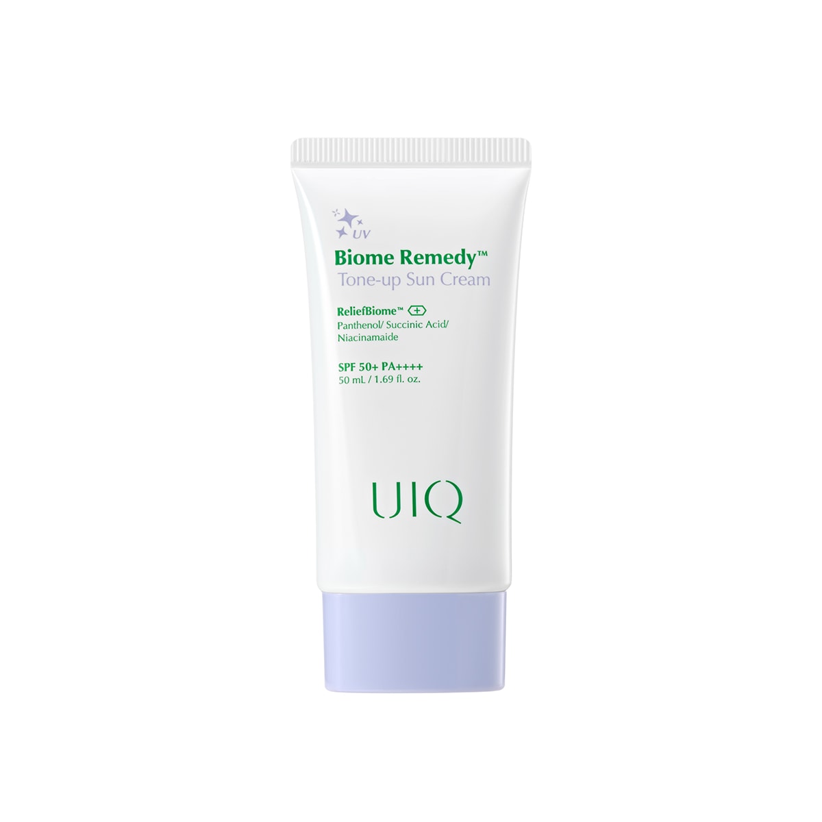 UIQ Biome Remedy™ Tone-up Sun Cream (Purple) 50ml SPF50+ ve PA++++ - Mor Renkli Tone-up Güneş Koruyucu