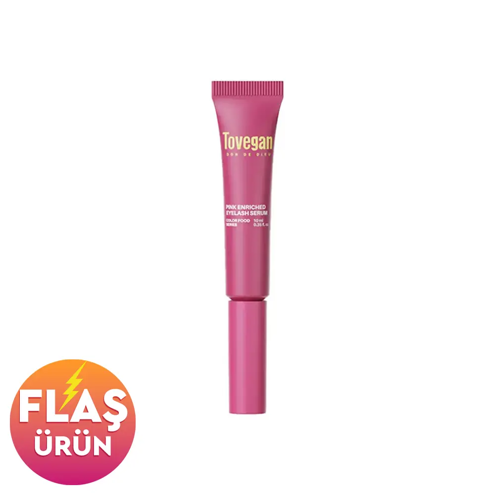 Tovegan Colorfood Series Pink Enriched Eyelash Serum 10ml - Besleyici Kirpik Serumu