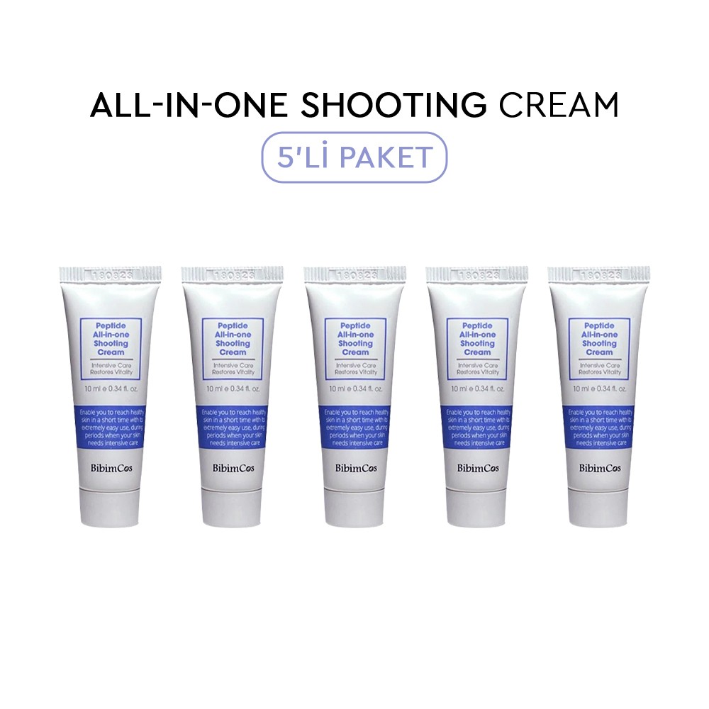 Bibimcos All-in-one Shooting Cream 10ml (5Adet) - Yoğun Nemlendirici Krem