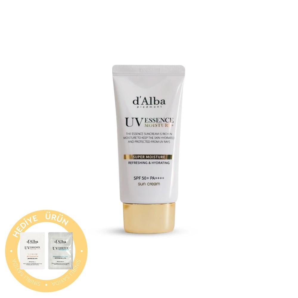 d'Alba UV Essence Super Moisture Sun Cream 50ml SPF 50+ PA++++ - Yoğun Nemlendirici Güneş Koruyucu Krem