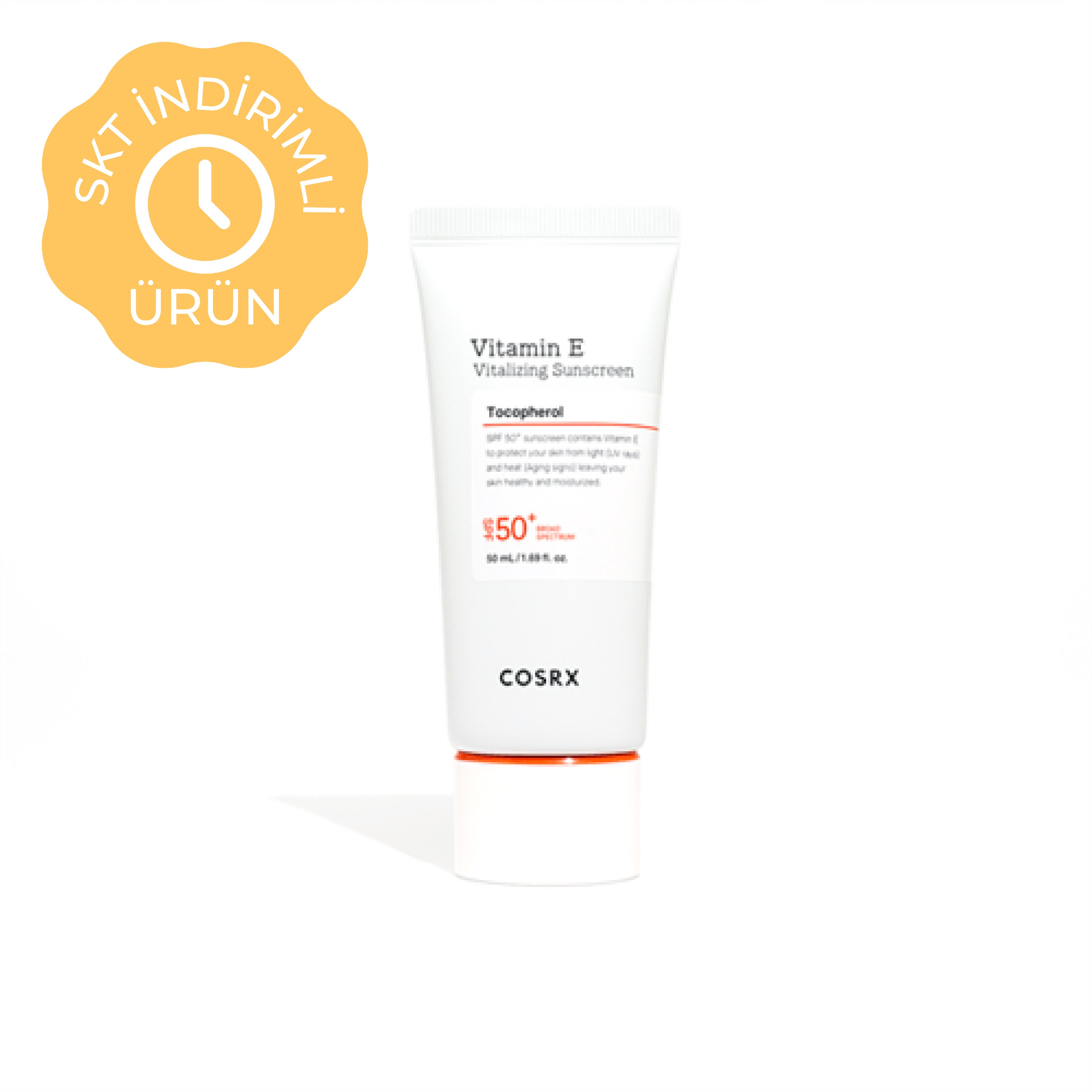 Cosrx Vitamin E Vitalizing Sunscreen SPF 50+ – 50ml Güneş Koruyucu Krem