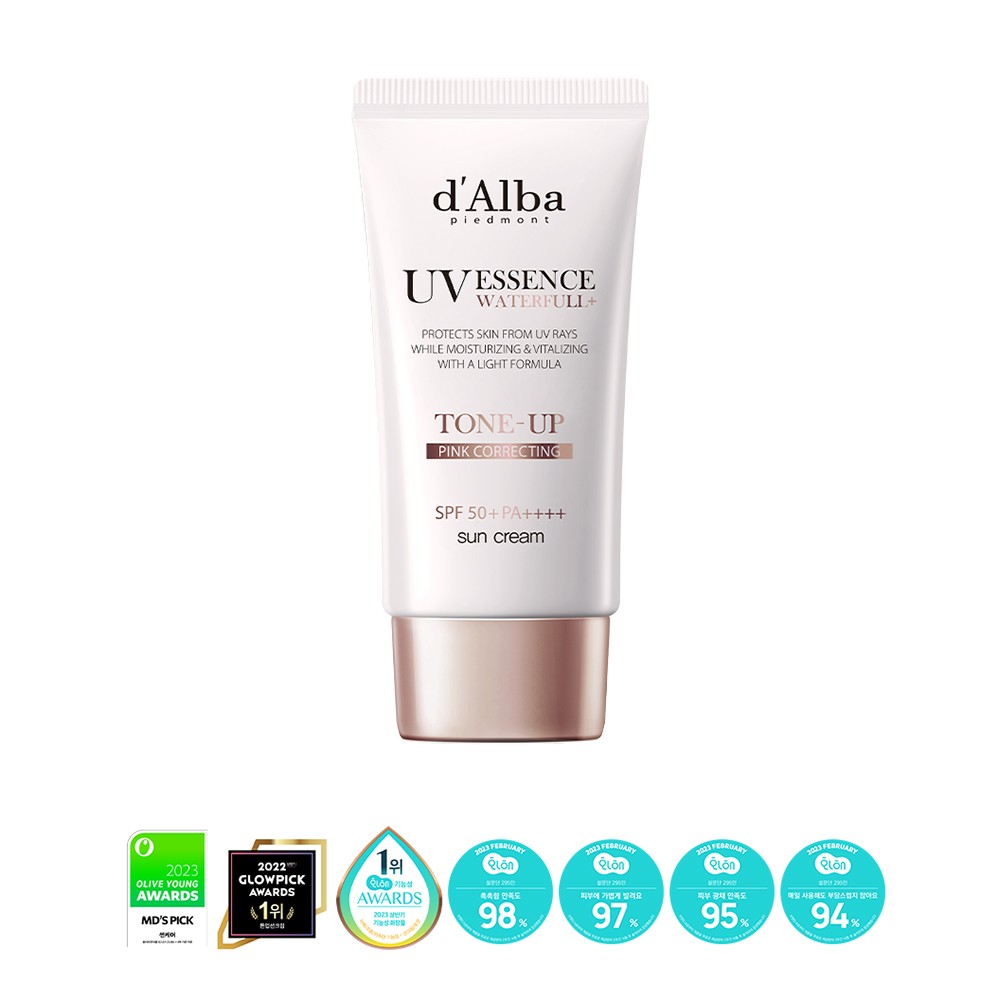 d'Alba Waterfull Essence Tone Up Sun Cream SPF50+ PA++++