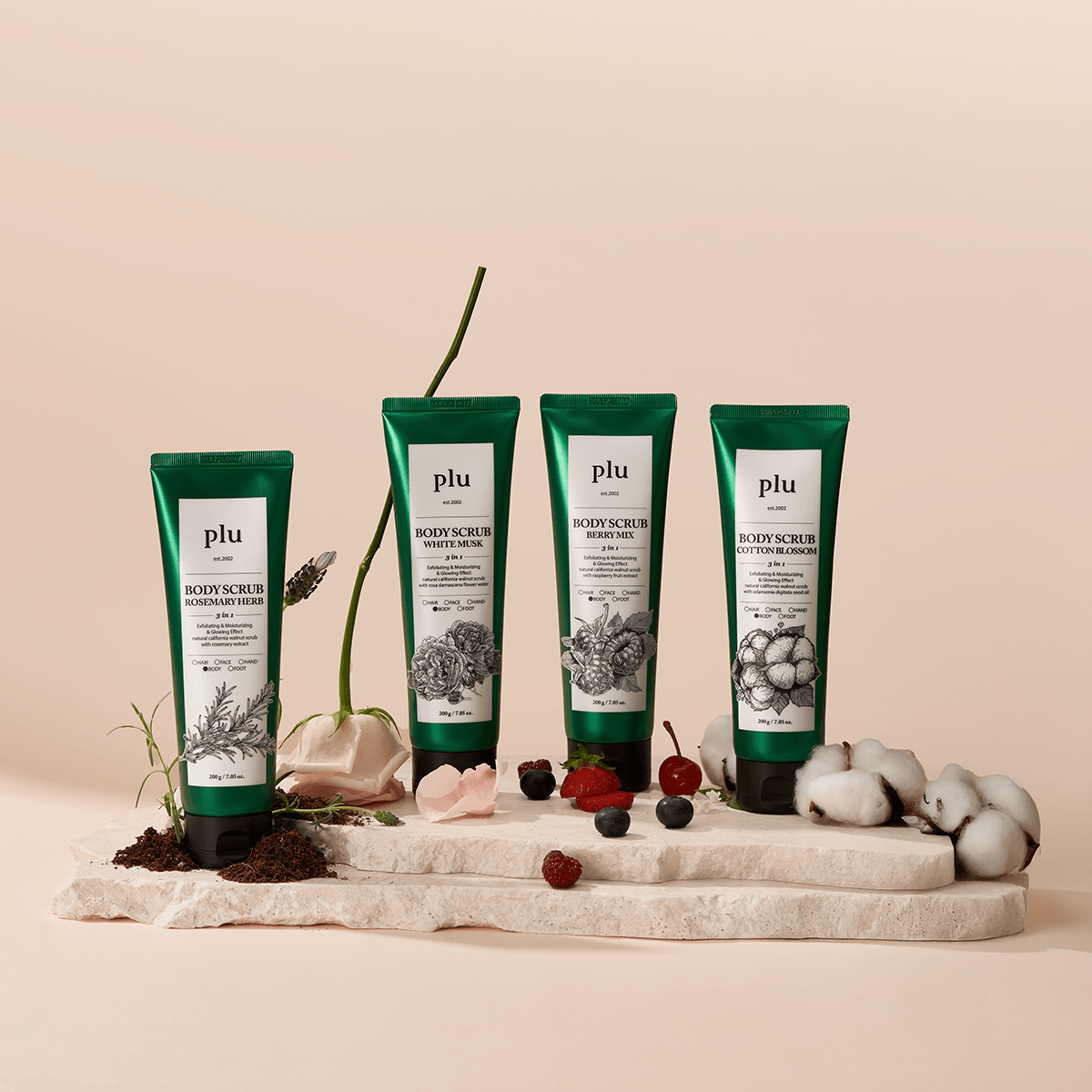 Plu Original Body Scrub Cotton Blossom 200g