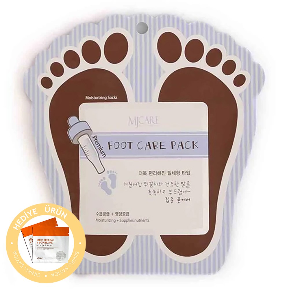 Mjcare Premium Foot Care Pack - Nemlendirici Çorap Tipi Ayak Bakım Maskesi