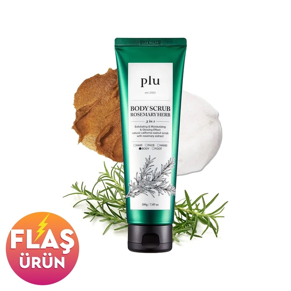 Plu Original Body Scrub Rosemary Herb 200 gr - Biberiyeli Vücut Peelingi