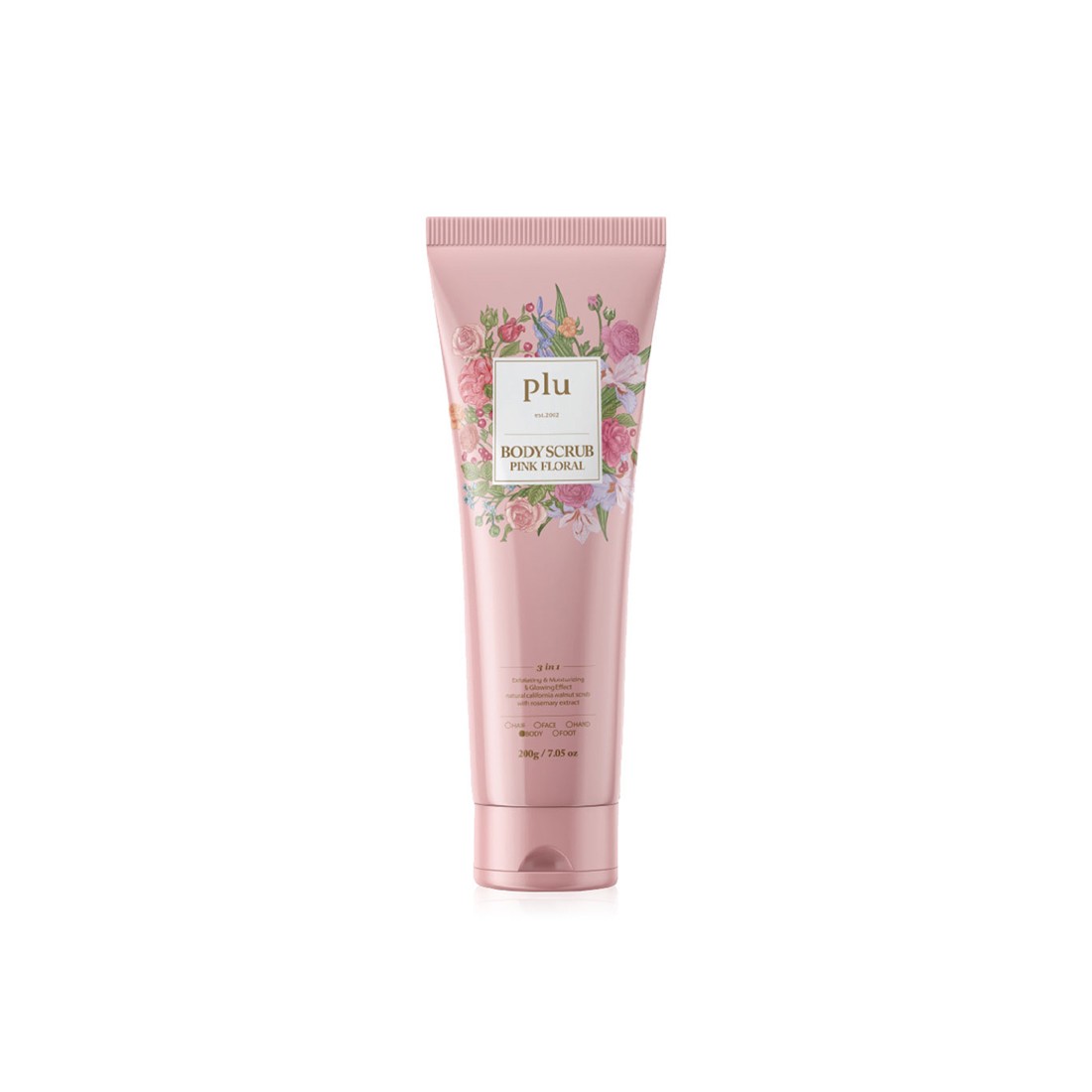 Plu Original Body Scrub Pink Floral 200 gr - Çiçek Kokulu Vücut Peelingi