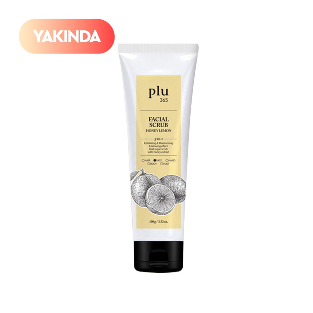 Plu 365 Facial Scrub Honey Lemon 100 gr - Ballı ve Limonlu Yüz Peelingi