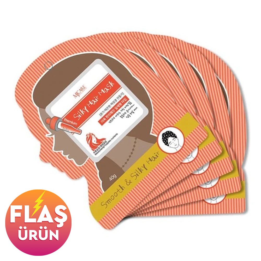 Mjcare Premium Silky Hair Mask - Pürüzsüzleştirici Saç Maskesi 5'li