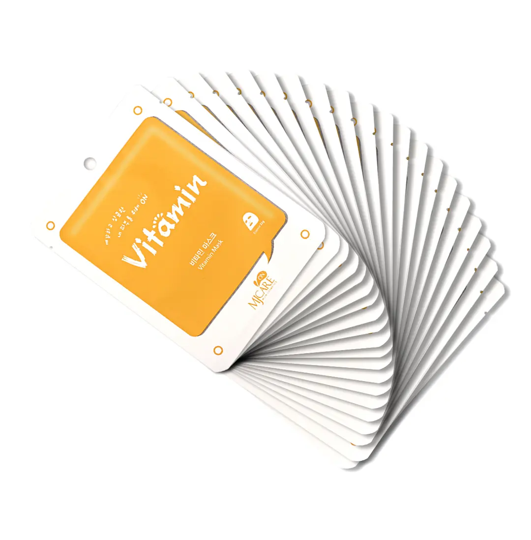 MJCARE On Vitamin Mask 20'li Aydınlatıcı ve Canlandırıcı Vitamin Bombası Yüz Maskesi