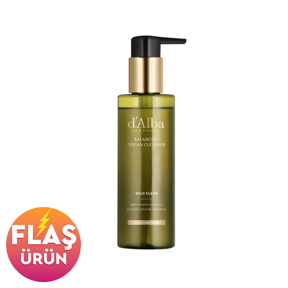 d'Alba Mild Skin Balancing Vegan Cleanser 200 ml - Yüz Temizleyici Jel