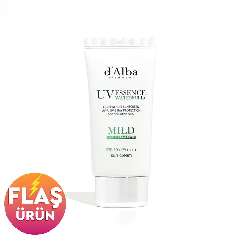 d'Alba Waterfull Essence Mild Sun Cream SPF50+ 50ml - Güneş Koruyucu Krem