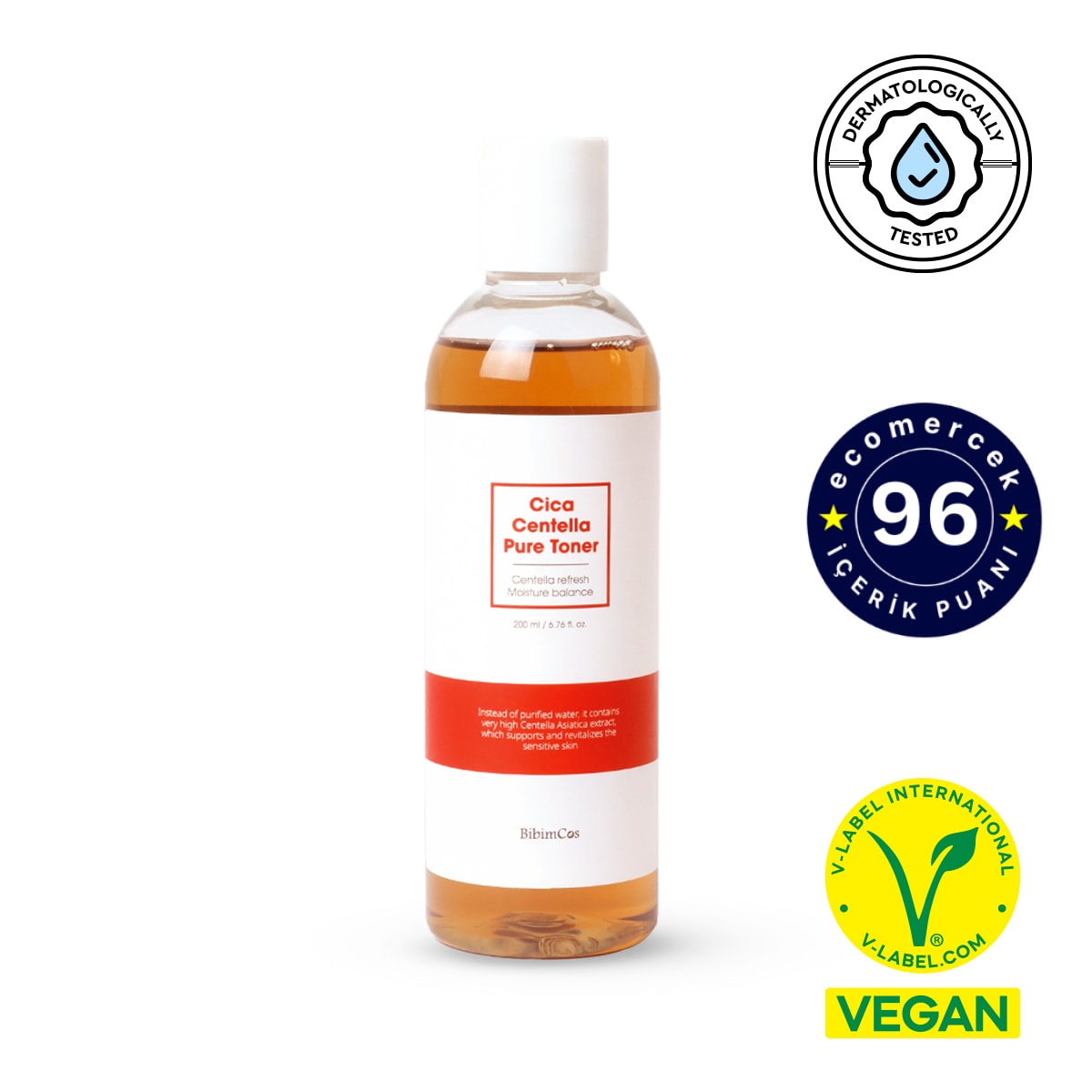 Bibimcos Cica Centella Pure Toner 200ml