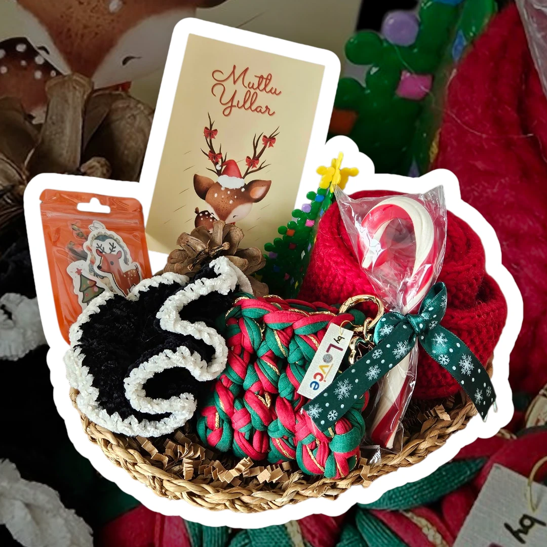 Soft Winter Scarf Basket