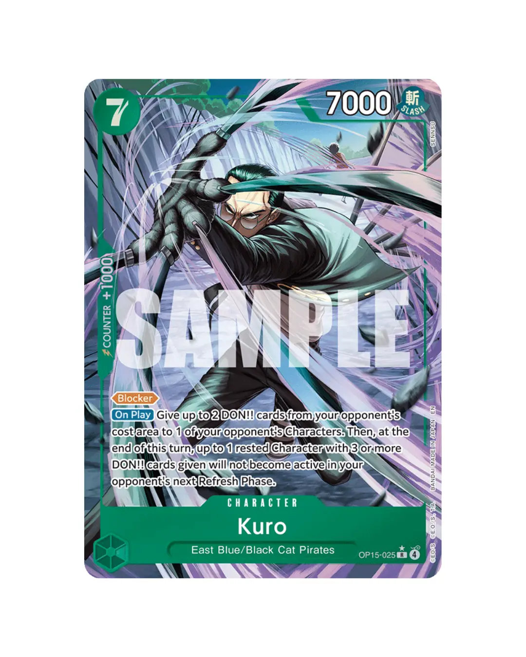 Kuro [Alternate Art] OP15-025 One Piece Adventure on Kami's Island