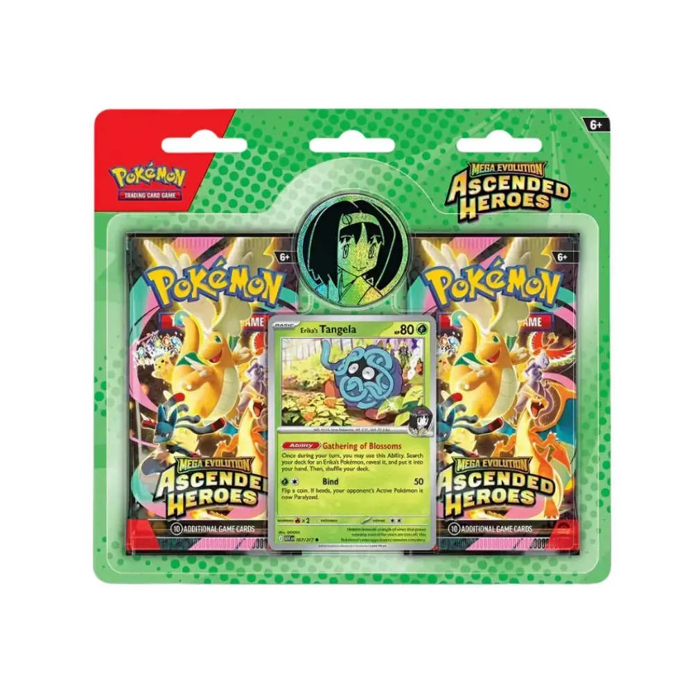 Ascended Heroes 2 Pack Booster Blister (Erika's Tangela) ürün görseli