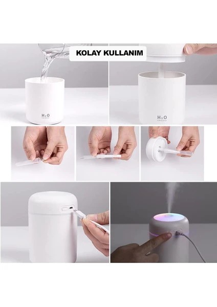 Ledli Ultrasonik Humidifier Hava Nemlendirici 