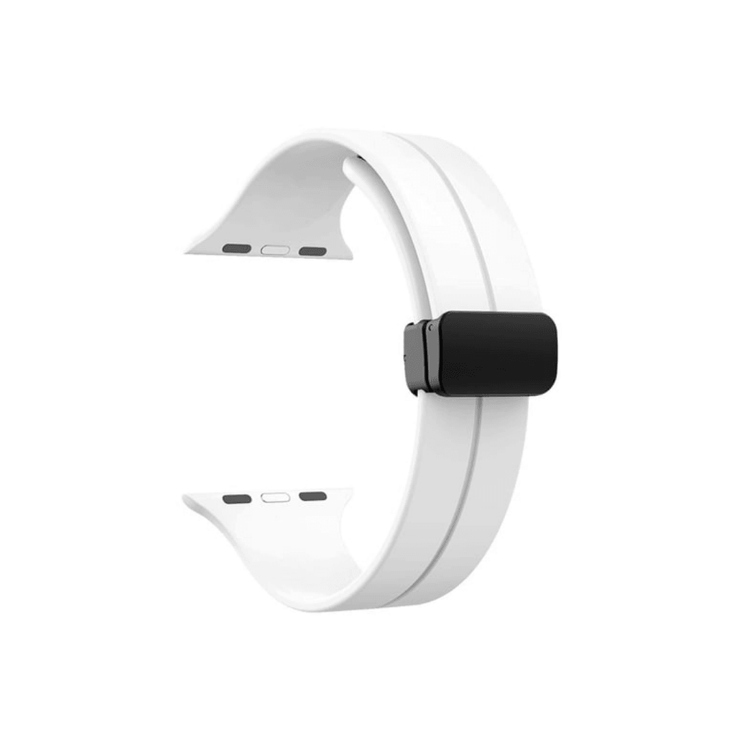 Ayarlanabilir Mıknatıslı Kordon 42-44-45-46-49 mm ( Beyaz )