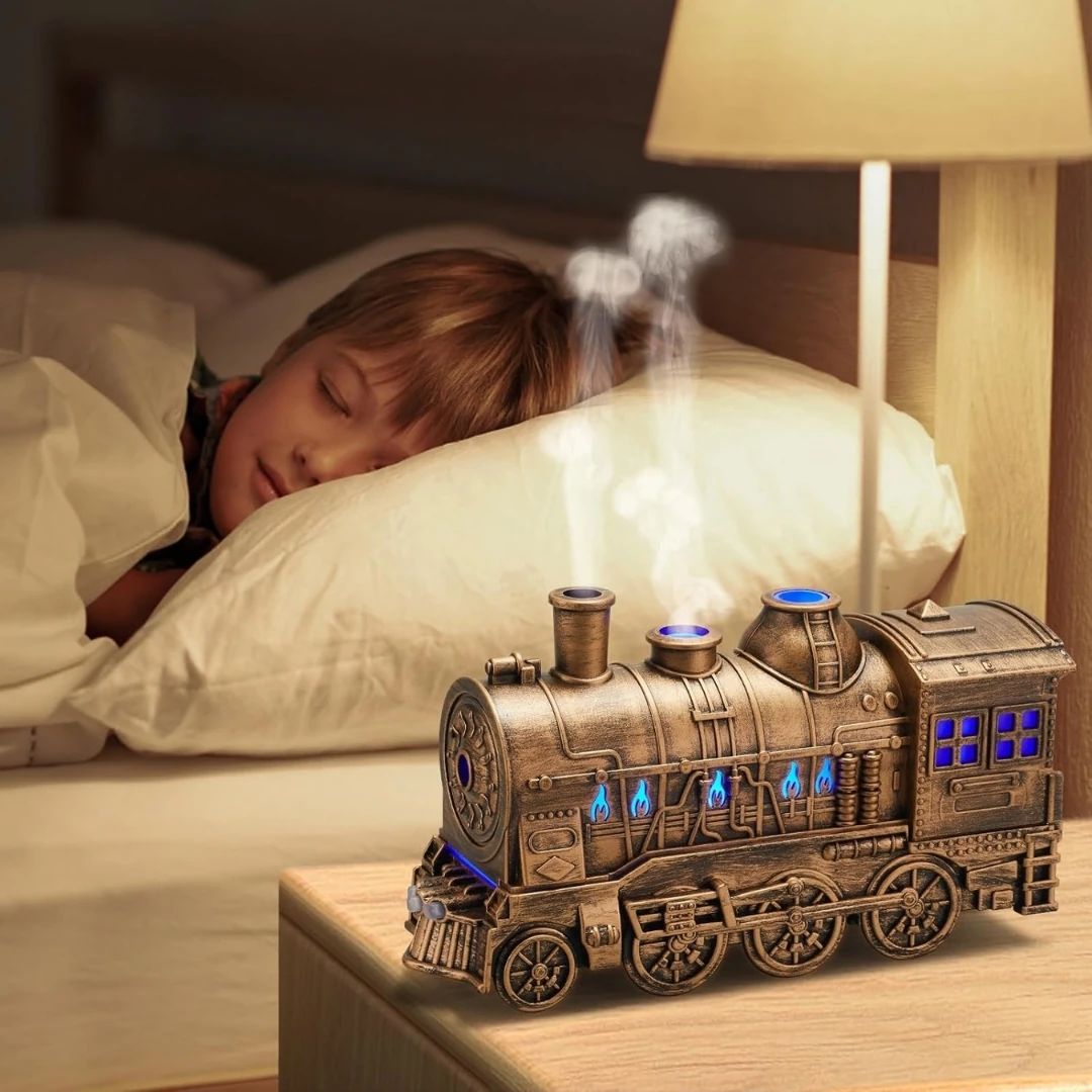 Tren Tasarımlı LED Işıklı Hava Nemlendirici