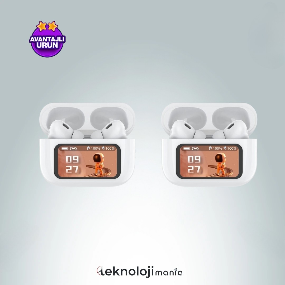 2 Adet Dokunmatik Ekranlı Air Pro 2 ANC Bluetooth Kulaklık image