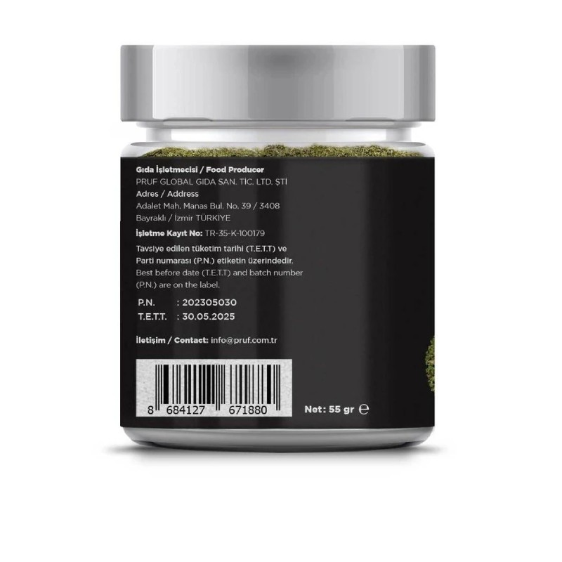 Pruf Maydanoz / Parsley 55 Gr. Sağlıklı Cam Kavanoz