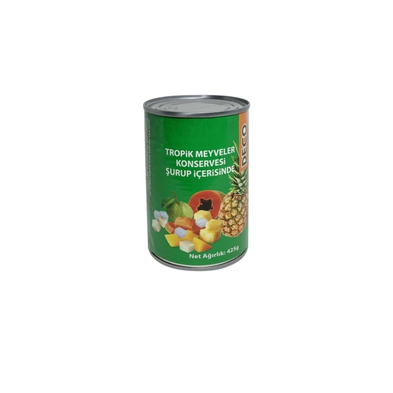 Deco Tropik Meyveler Konservesi Şurup İçerisinde 250g Canned Tropical Fruits In Syrup