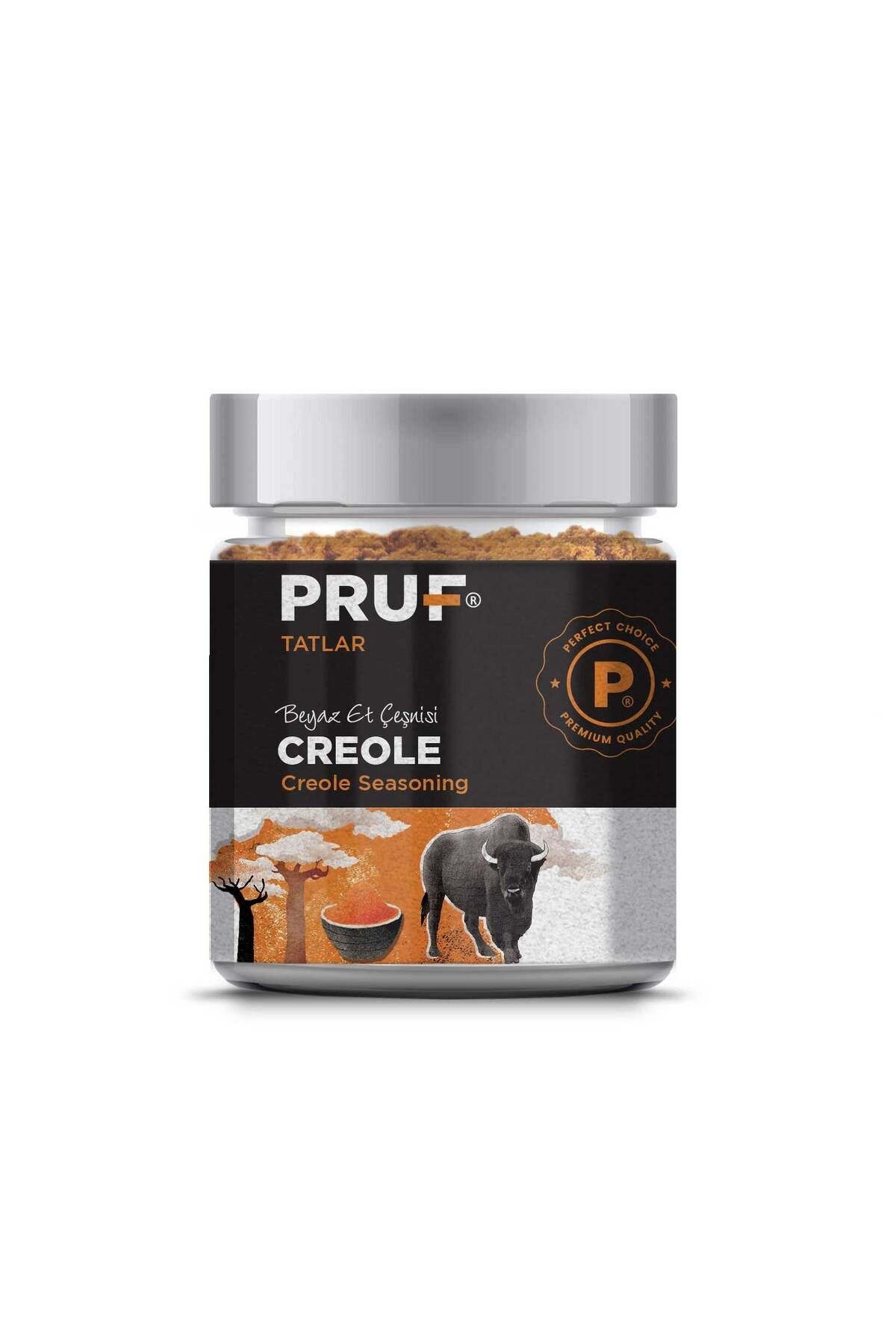 Pruf Creole Beyaz Et Çeşnisi / Creole Seasoning 145 Gr. Sağlıklı Cam Kavanoz