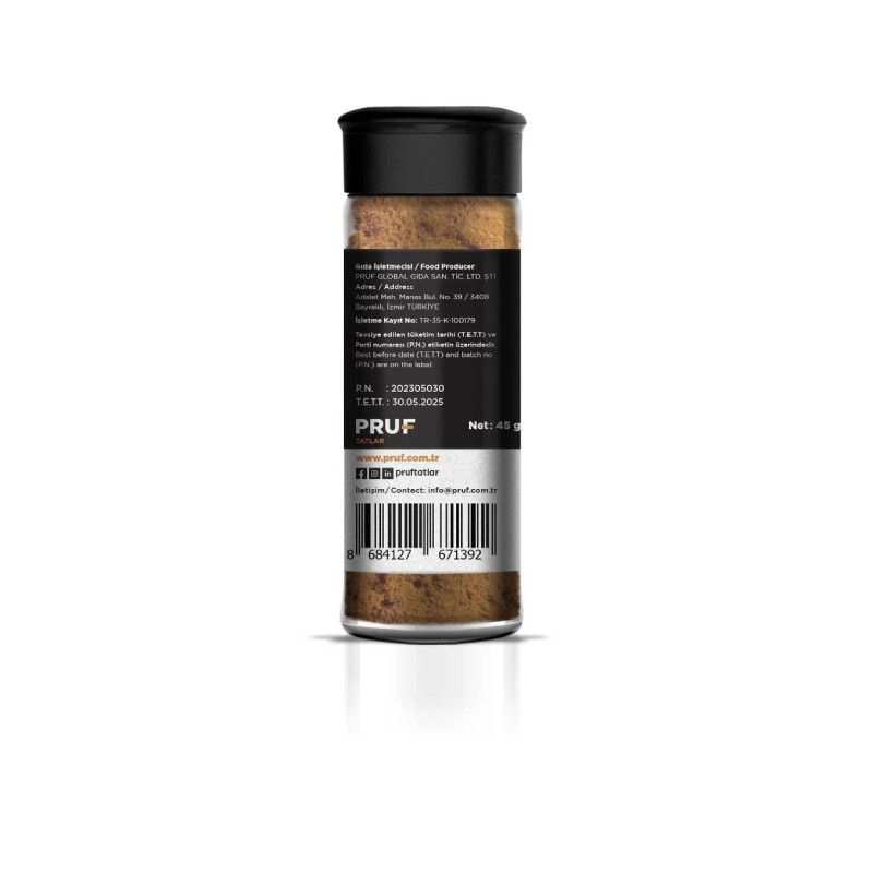 Pruf Pizza Makarna Baharatı / Pizza Pasta Seasoning 45 Gr. Sağlıklı Cam Şişe