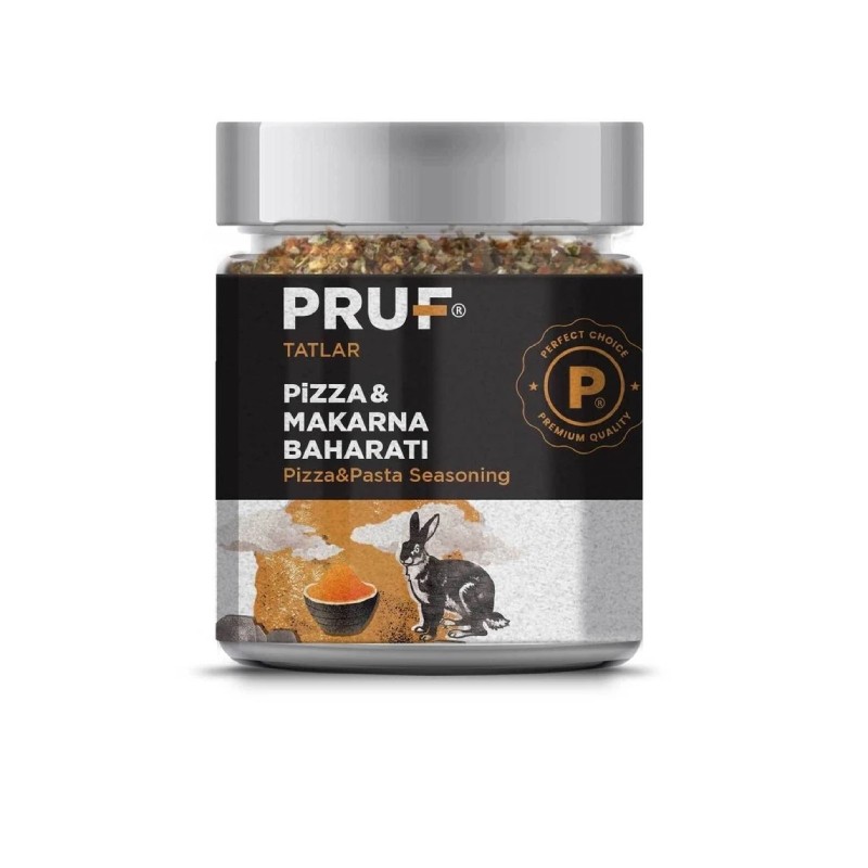 Pruf Pizza Makarna Baharatı / Pizza Pasta Seasoning 145 Gr. Sağlıklı Cam Kavanoz