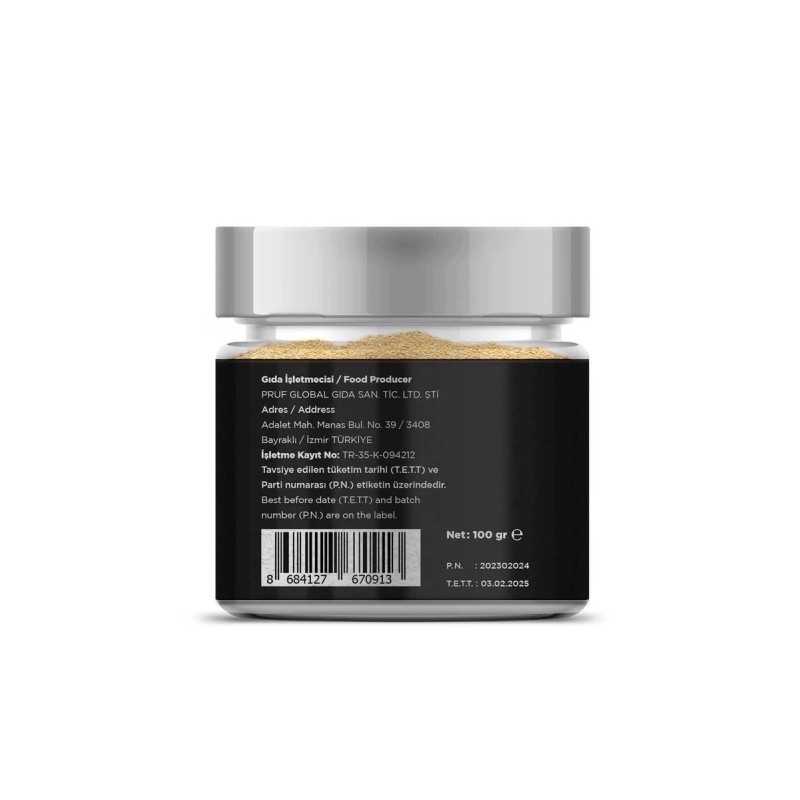 Pruf Zencefil Toz 100 Gr. Cam Kavanoz